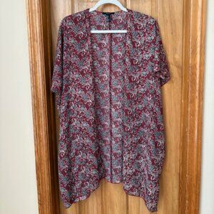 Forever 21 paisley print kimono